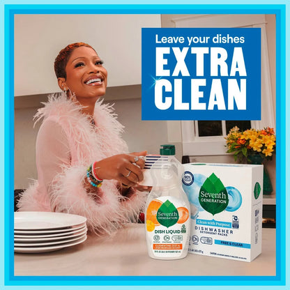 Seventh Generation Fresh Citrus Natural Power Plus Dishwasher Detergent Packs